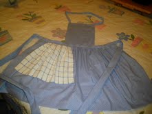 Blue Apron with Towel