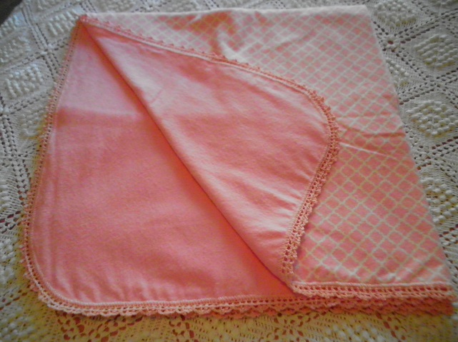 Pink Chevron Flannel Blanket