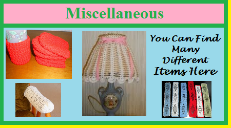 Lamp Shades - Huggers - Arm Rest Covers - Book Markers
