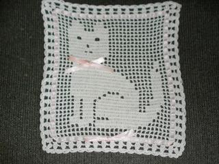 Kitten Block Doily