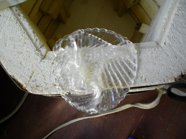 Slumped Globe from Light Fixture - Ornaments