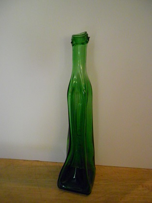 Stretched Green Square Bottle Stretched Green Square Bottle