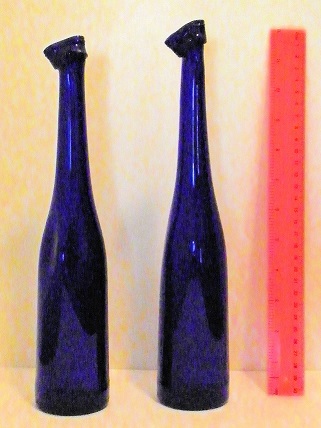 Stretched Blue Bottles 12in Stretched Blue Bottles 12in