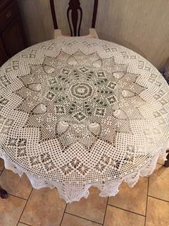 Crocheted Table Cloth