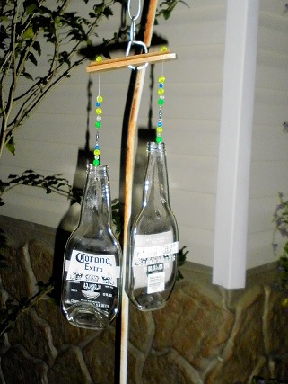 Wind Chime with 2 Corona Bottles