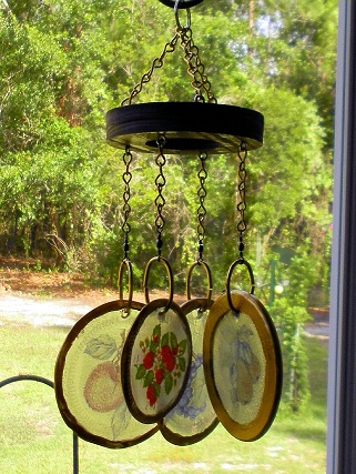 Rings of Fruit - Glass Wind Chimes