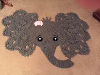 Elephant Nursery Rug